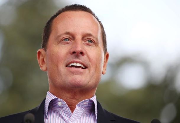 ريتشارد جرينيل سفير الولايات المتحدة في ألمانيا خلال مشاركته في حدث في جنيف يوم 18 مارس آذار 2019. تصوير: دنيس باليبوس - رويترز.